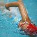 A girl finishes her 50 yard freestyle race on Tuesday, July 23. Daniel Brenner I AnnArbor.com